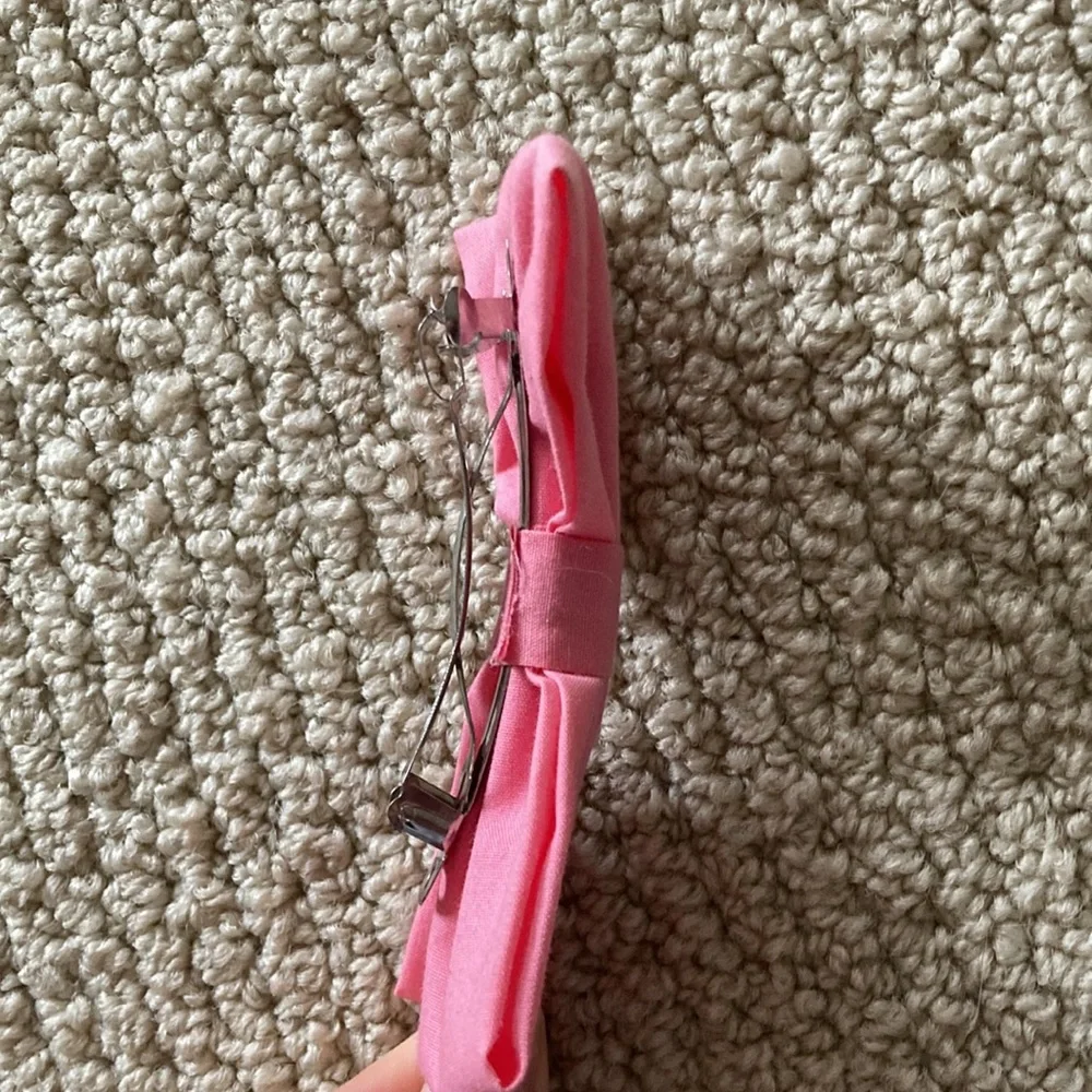 Pink Hair Bow Handmade Girls Women’s Unisex Like New All Hair Types